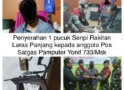 Satgas Pam Puter Kembali Terima Senpi dan Munisi Dari Masyarakat
