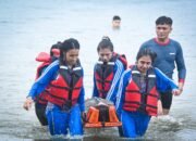 Lantamal IX Ambon Latih Mahasiswa Evakuasi Medis Laut