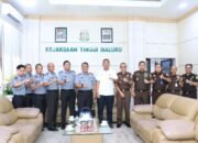 Kajati Agoes SP Terima Kunjungan Silaturahmi Pejabat Baru Kakanwil Kemenkumham Maluku