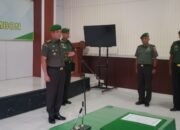 Dandim 1504/Ambon Pimpin Upacara Serah Terima Jabatan Perwira