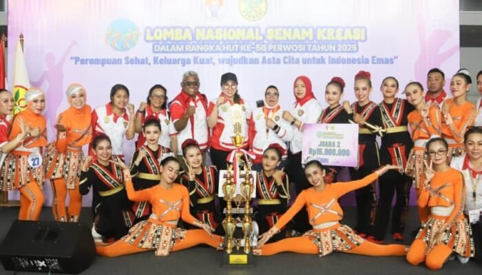 Tim Kota Ambon Raih Runner-Up Lomba Nasional Senam Kreasi