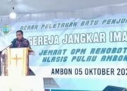 Wali Kota Ambon Letakkan Batu Penjuru Gereja Jangkar Iman: Simbol Toleransi dan Kebersamaan