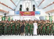 Komandan Kodaeral lX Hadiri Perayaan Natal 2025 Bersama Warga Kodaeral lX di Gereja Mahanaim