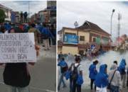 Demo Reformasi Jilid II di Ambon Ricuh, Mahasiswa Unpatti dan Polisi Bentrok