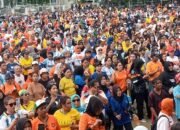 Semarak Colour Fun Walk Ambon: Warna-warni Dukungan Timnas, Tetap Erat Persaudaraan