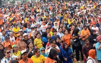 Semarak Colour Fun Walk Ambon: Warna-warni Dukungan Timnas, Tetap Erat Persaudaraan