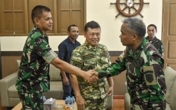 Tingkatkan Infrastruktur Satuan, Wakil Komandan Kodaeral IX Terima Kunjungan Tim Kemhan RI