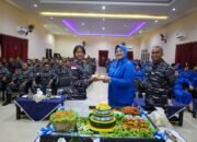 Personel Kodaeral IX Hadiri Tasyakuran Peringati HUT Ke-1 Kodaeral Melalui Vicon Terpusat