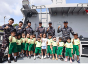Kodaeral IX Kenalkan Kehidupan Prajurit TNI AL di Kapal Perang kepada Anak Usia Dini